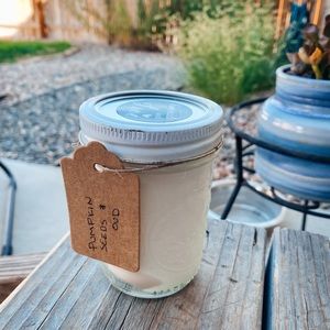 Pumpkin Seeds & Oud Handmade Candle